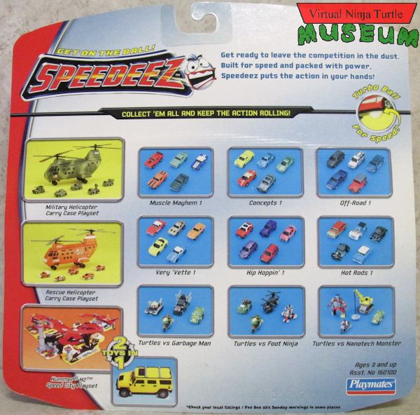  Speedeez Turtles VS Garbage Man set card back