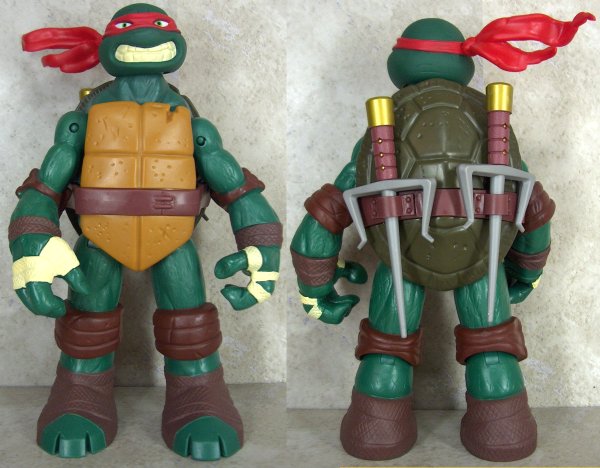 Battle Shell Raphael front and back