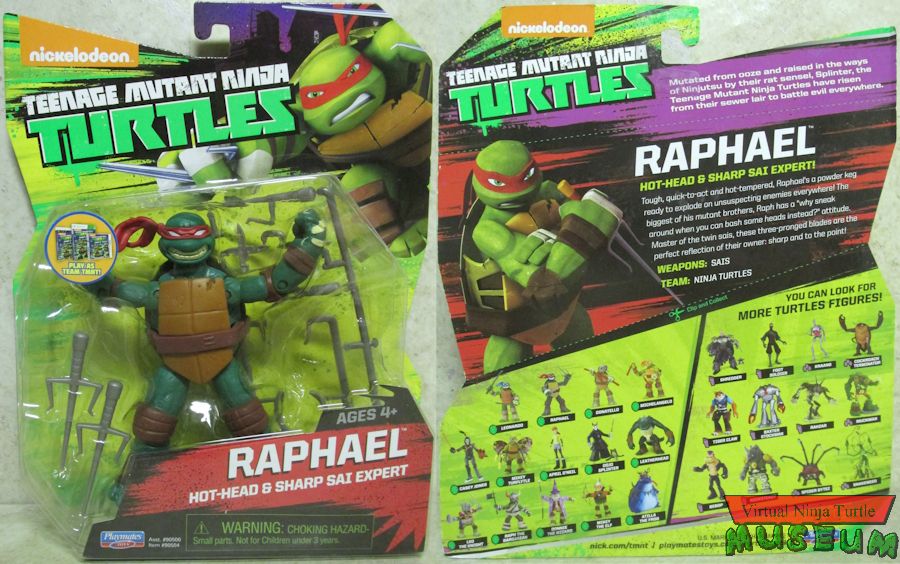 2015 card with Team TMNT sticker front and back