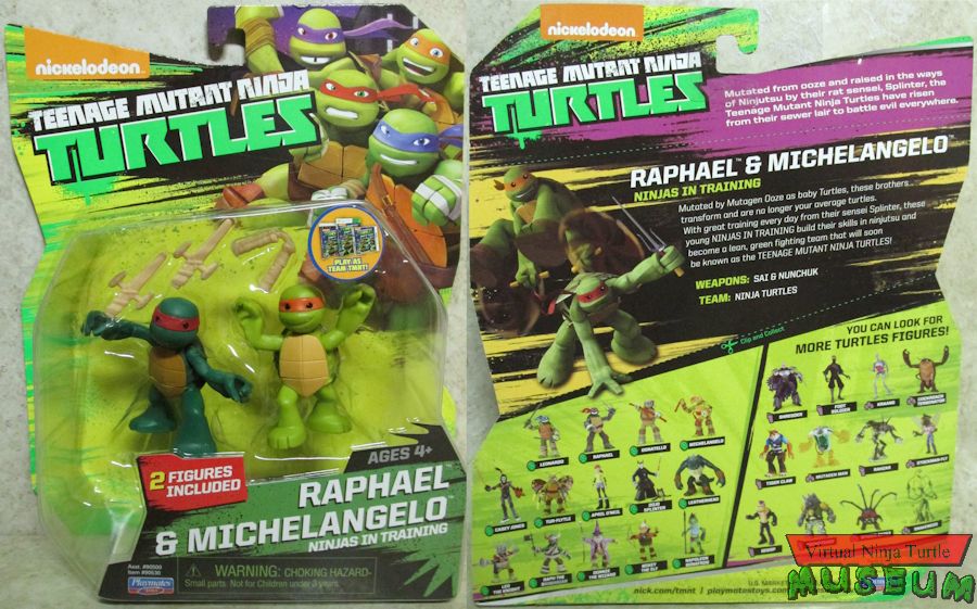 2015 card with Team TMNT sticker front and back