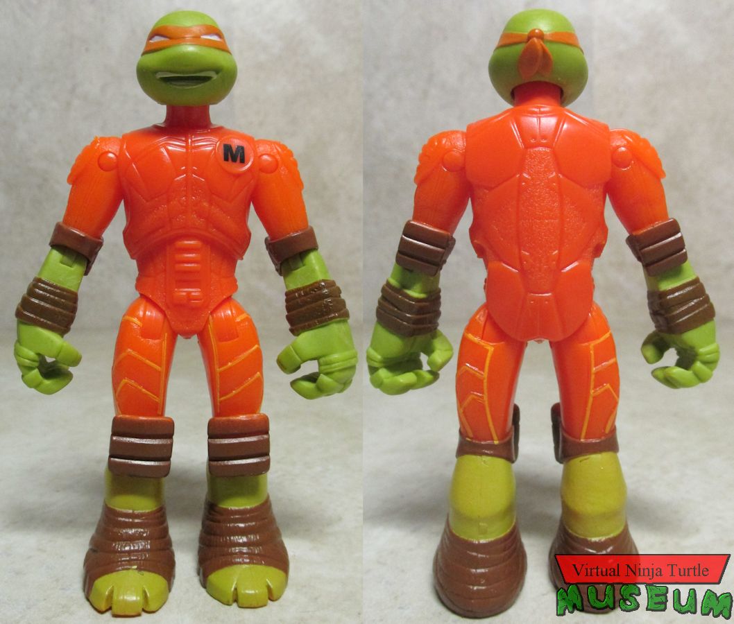 Battle Shell Michelangelo front and back