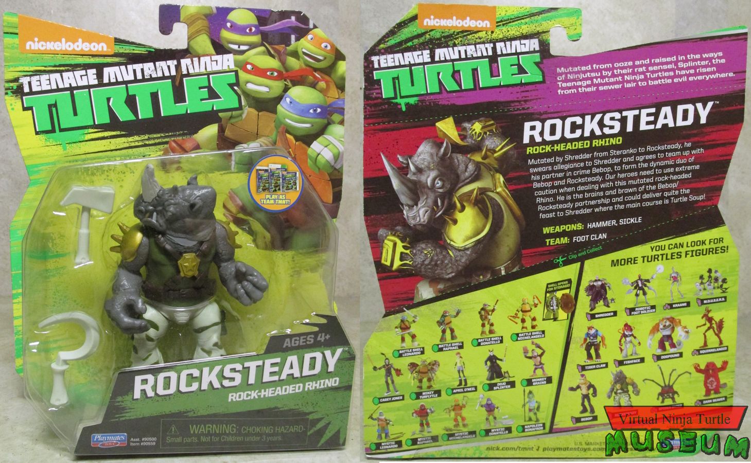 2015 card with Team TMNT sticker front and back