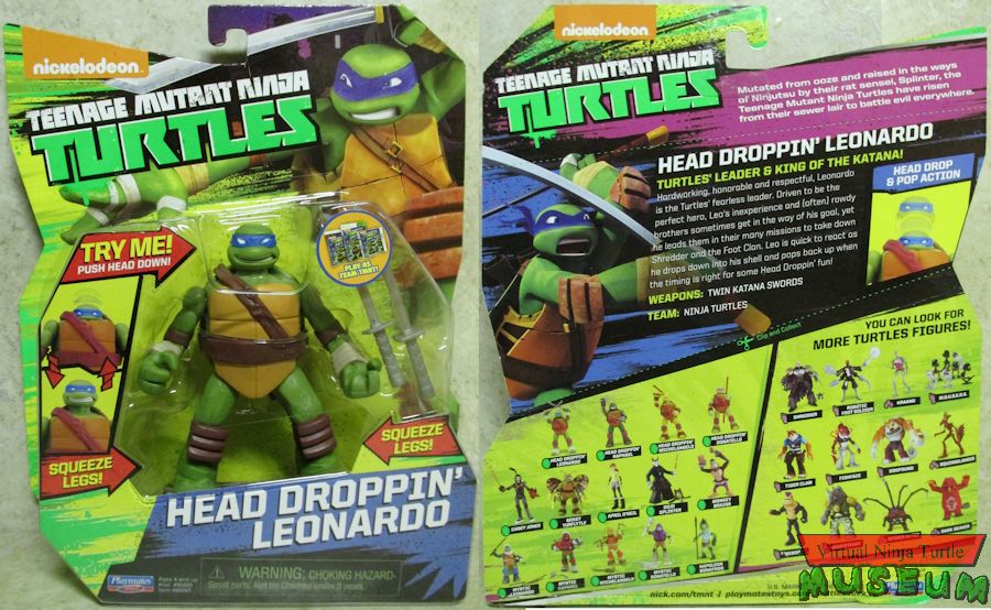 2015 card with Team TMNT sticker front and back