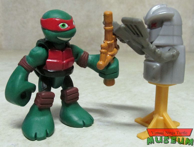 Dojo Raph with Shredder dummy