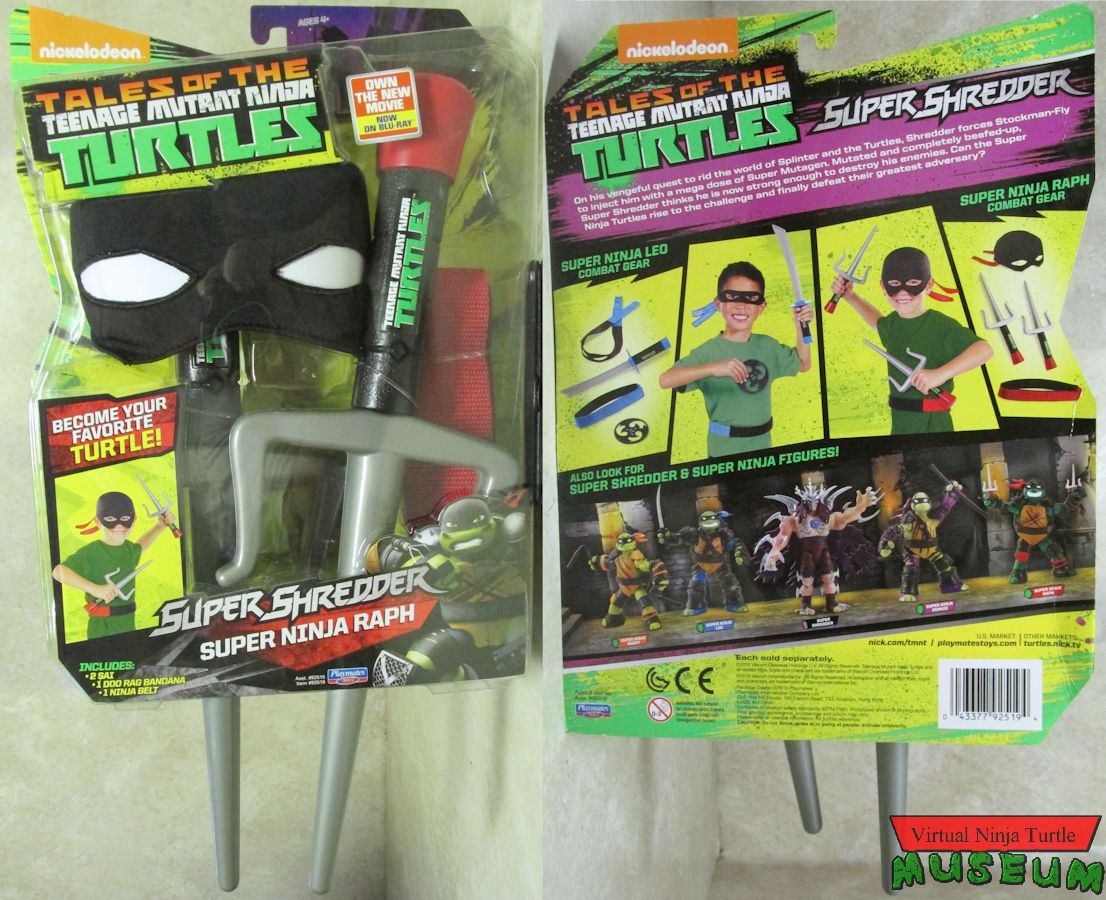 Super Ninja Raph Set front and back