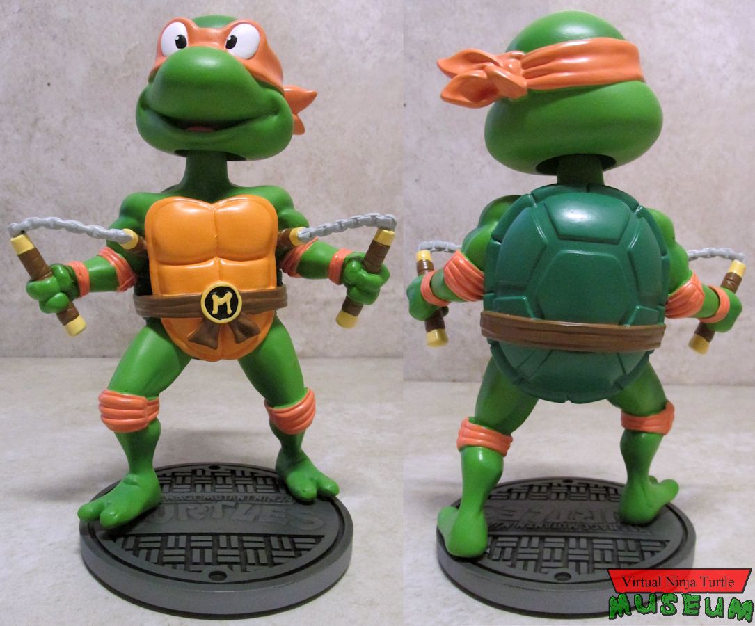 Head Knocker Michelangelo front and back