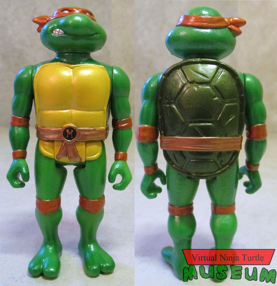 metallic Michelangelo front and back