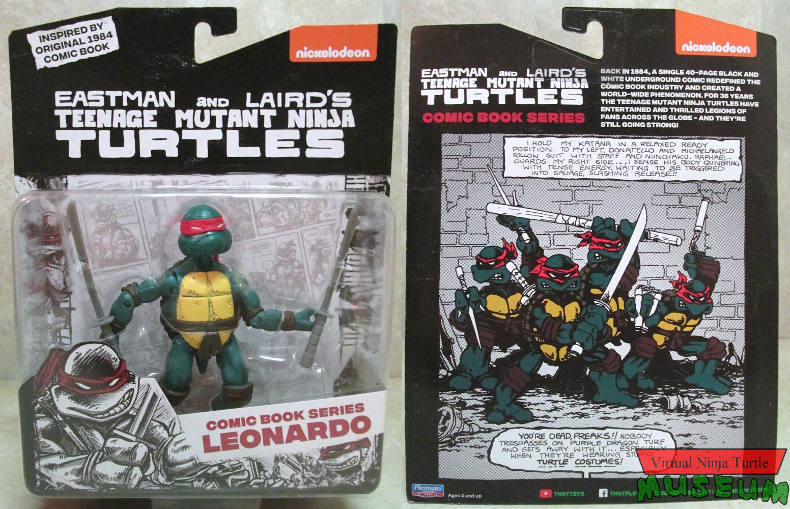 Comic Book Series Leonardo MOC front and back