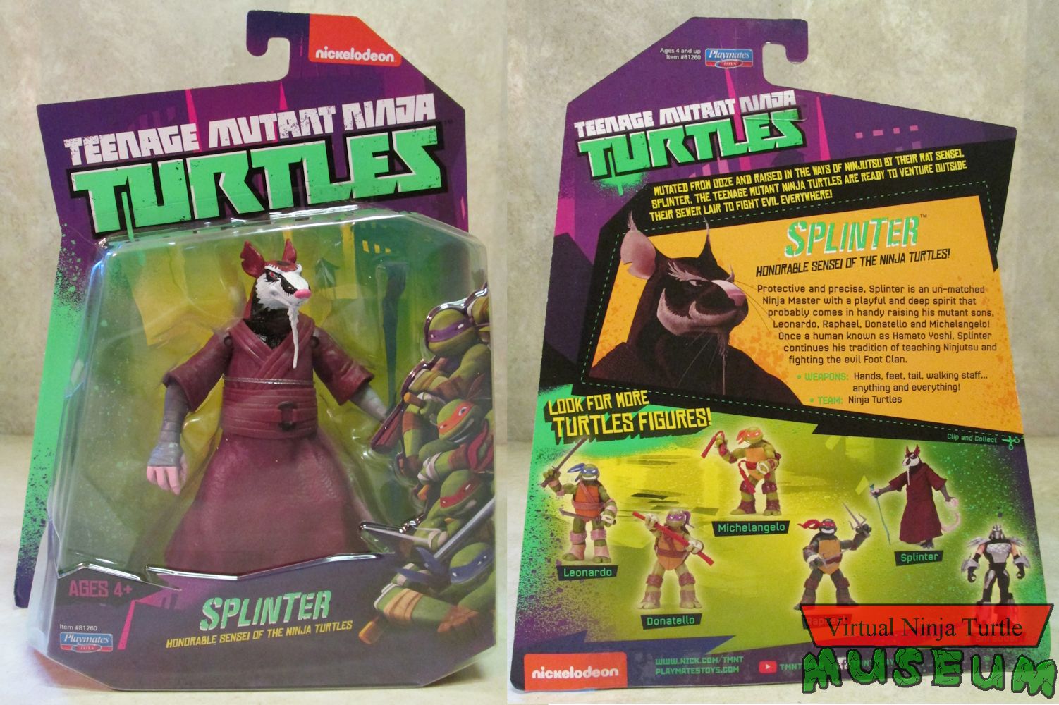 Splinter MOC front and back