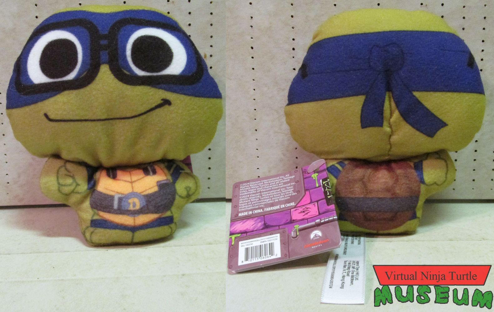 Donatello Mini Plush Front and Back