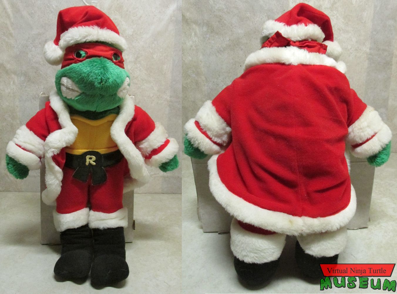 Raphael Santa Plush front and back