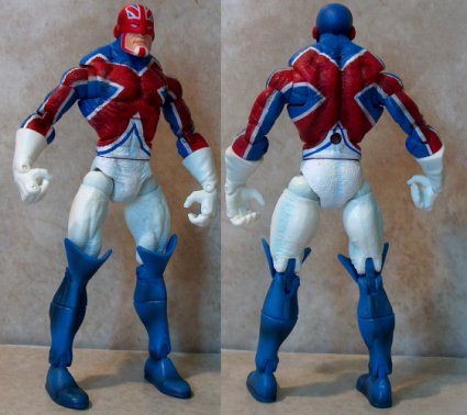 Captain Britain front and back